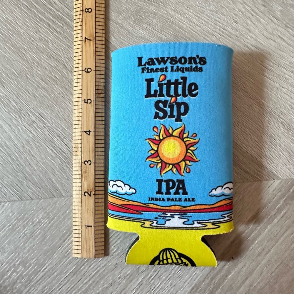 Lawson's Finest Little Sip IPA Beer Koozie Cover Blue - Picture 6 of 6